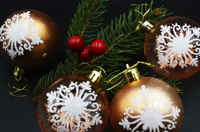 Набор 6 новогодних шаров, GLOBAL CHRISTMAS, Kоралловый, 6см, Пластик