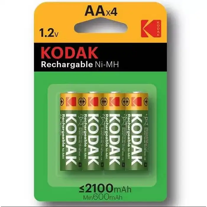 Набор 4 батареи, KODAK, Перезаряжае..