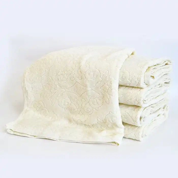 Полотенце банное, MELISSA, Хлопок, 70x140 см, Кремовый