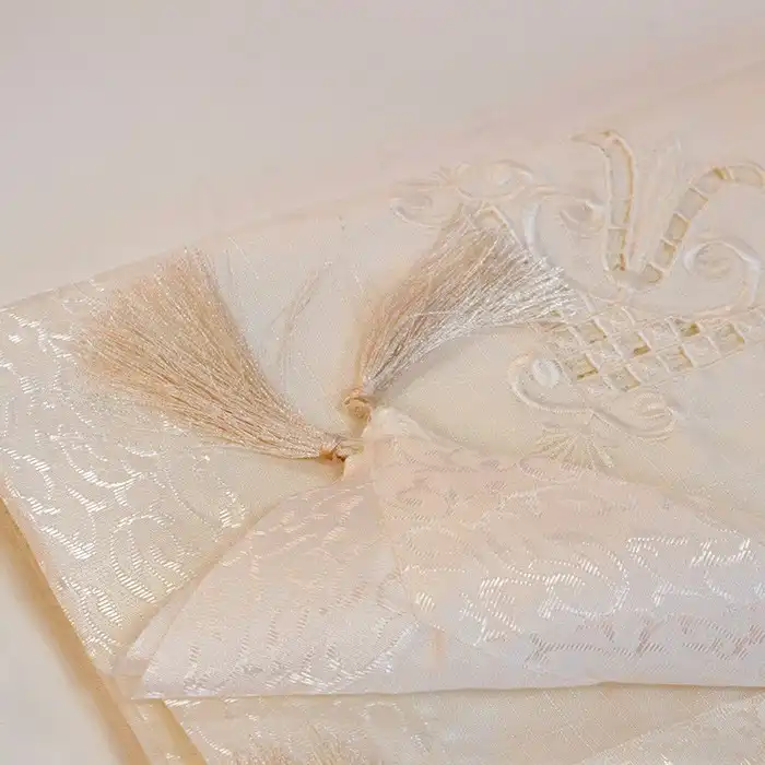 Скатерть, ATAK, Lale Seritli, 160x220 cм, 10 человек, Полиэстер, Кремовый