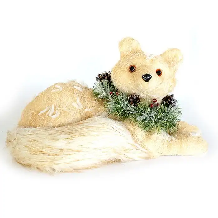 Новогодний сувенир куница, GLOBAL CHRISTMAS, 47см, 26см, 24cм