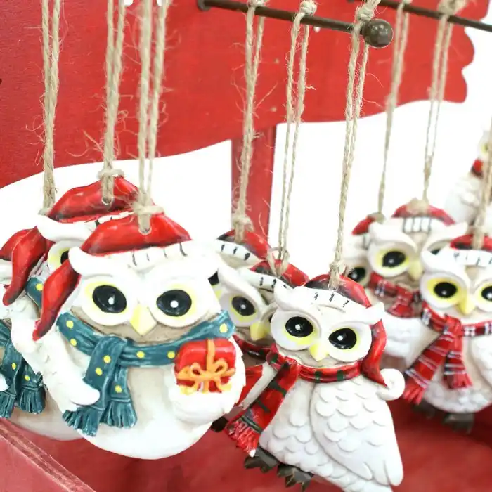 Рождественское украшение сова, GLOBAL CHRISTMAS