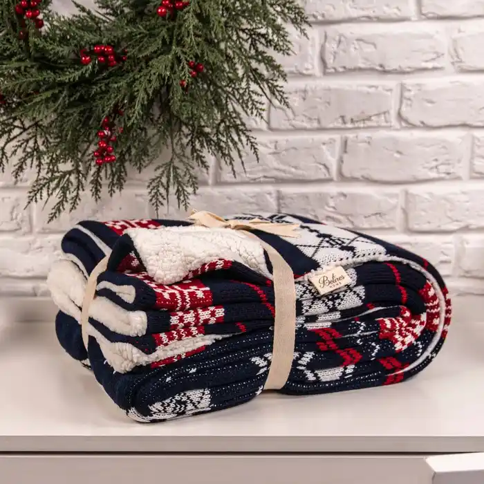 Покрывало, BETIRES HOME, 120x160 cм, Голубой, Акрил