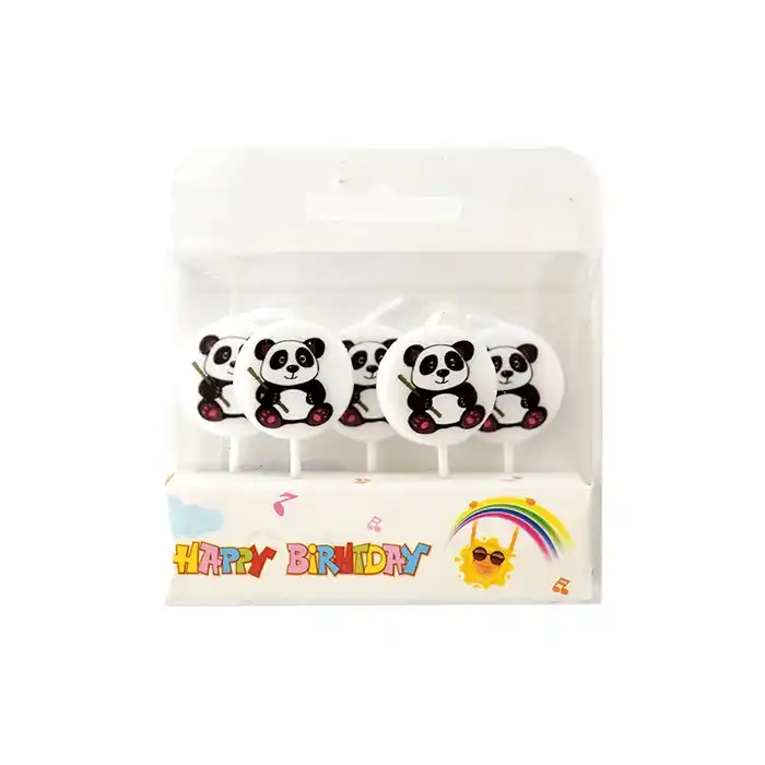 Набор свечей панда Белый /Черный, Парафин