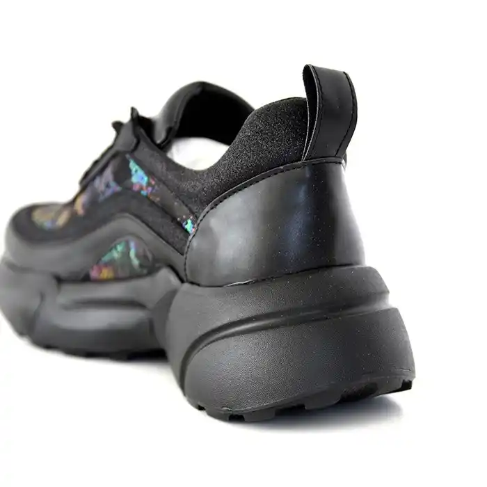 Кроссовки женские, KOSAK, 36-40, Черный, Текстиль/экокожа, Пена ЕВА, Спорт, Шнурки