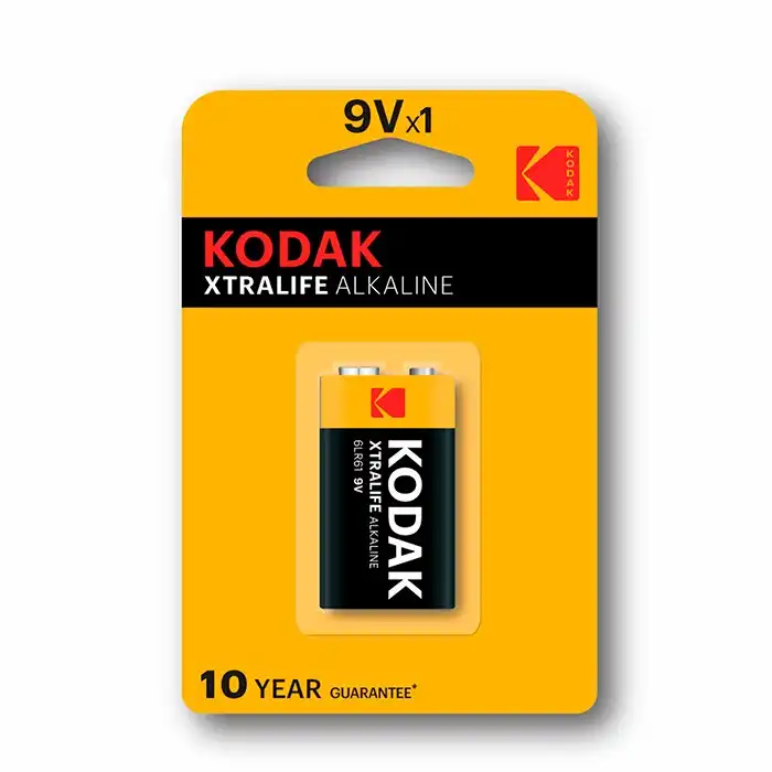 Батарея, KODAK, Щелочная, 6LR61, 9В..