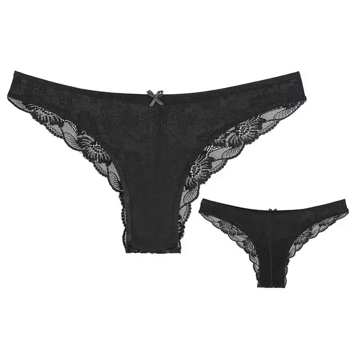 Женские трусы, DONELLA, XL, Черный,..