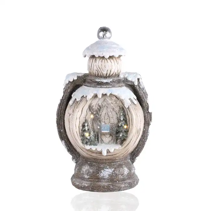 Сувенир уличный фонарь, GLOBAL CHRISTMAS, Керамика, 48.5см