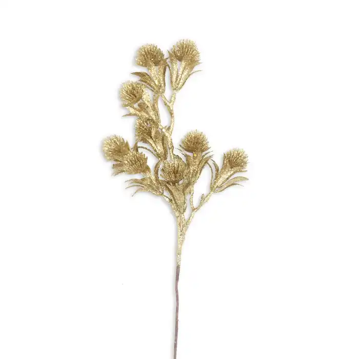 Купить  Рождественские цветы и ветки - Декоративная ветка, GLOBAL CHRISTMAS, Шампань..