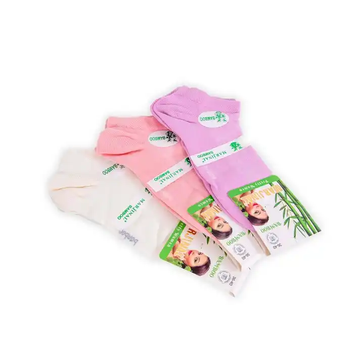 Женские носки, MARGINAL, Короткие, 36-40, Различные Цвета, Бамбук