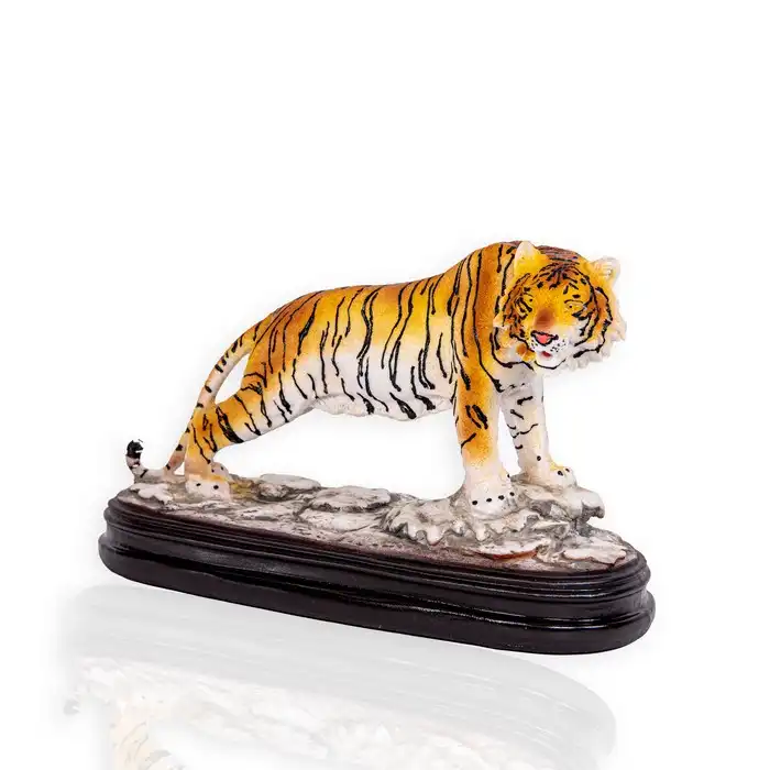 Рождественская фигурка, GLOBAL CHRISTMAS, Керамика, Тигр, Оранжевый, 21см, 32см