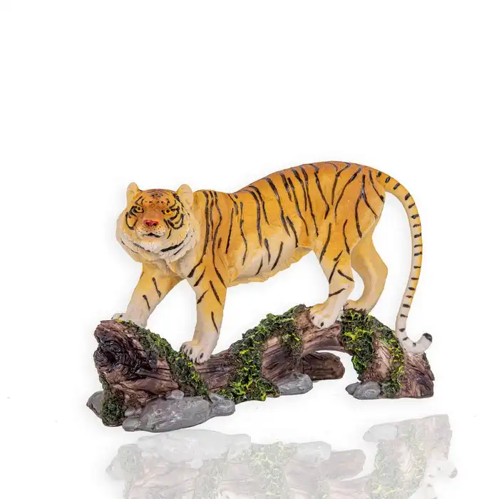 Рождественская фигурка, GLOBAL CHRISTMAS, Керамика, Тигр, Оранжевый, 8см, 26см