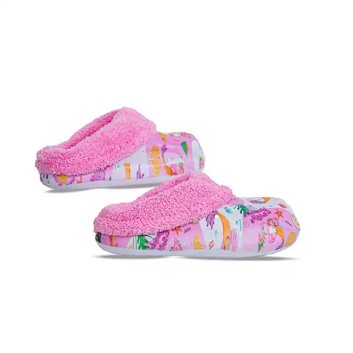 Домашние детские тапочки, GEZER, 26-30, Для детей, Розовый, Текстиль, Подошва PVC, C рисунком