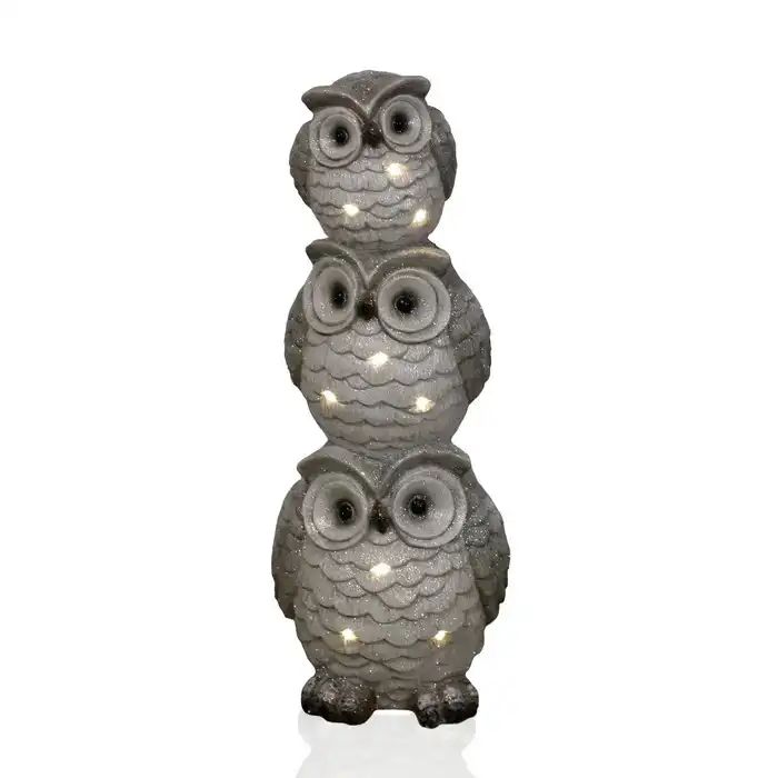 Сувенир, GLOBAL CHRISTMAS, Сова, Светодиодные лампы