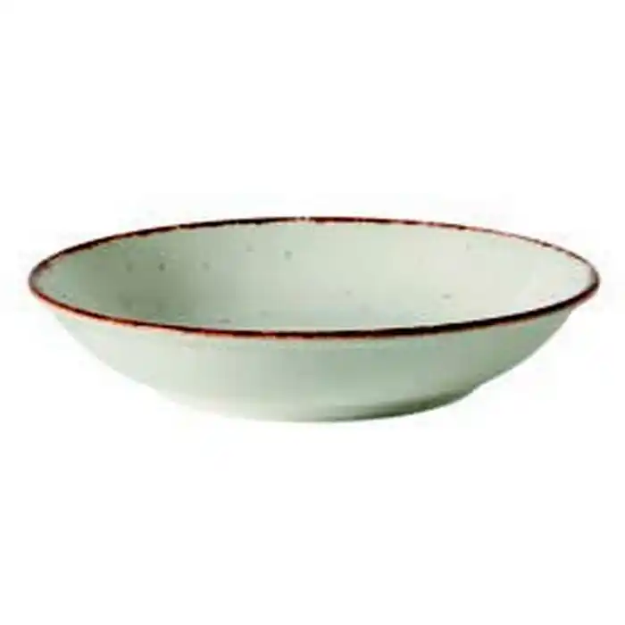 Глубокая тарелка, GURAL PORSELEN, Brown Side, Фарфор, 20cм, Кремовый