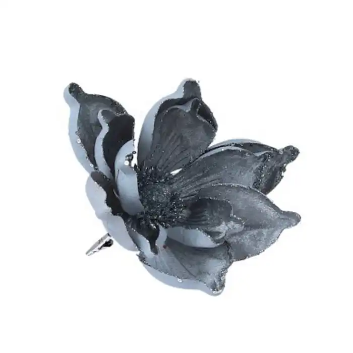 Цветок магнолии, PAULA, Магнолия, 23см, Серый