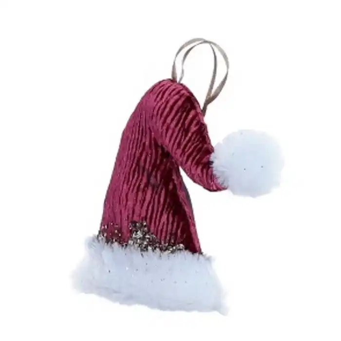 Рождественские украшения, PAULA, Шапка, Бордо, 15см