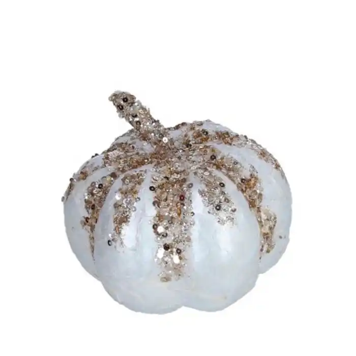 Рождественские украшения, PAULA, Тыква, Золотистый, 15см