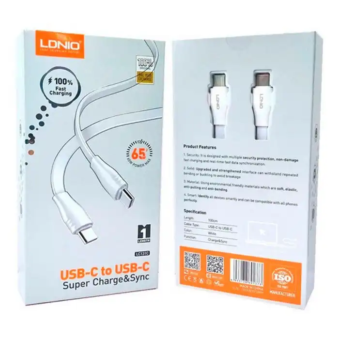 Купить  Аксессуары - Usb кабель, LDNIO, TYPE-C-TYPE-C..