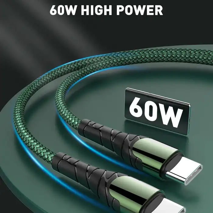 Usb кабель, LDNIO, TYPE-C-TYPE-C, 1м, 65 Вт