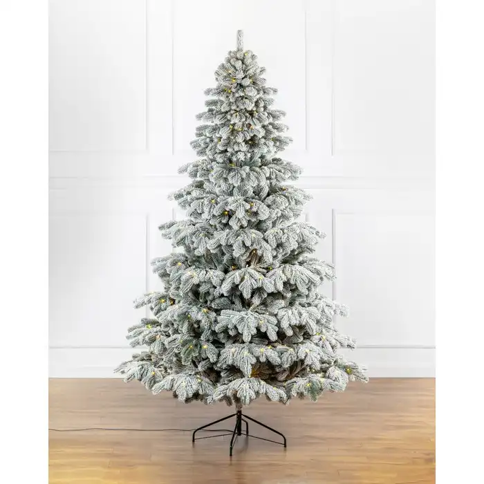 Новогодняя елка, GLOBAL CHRISTMAS, Заснеженная, Светодиодные лампы, 2.30м, ПE