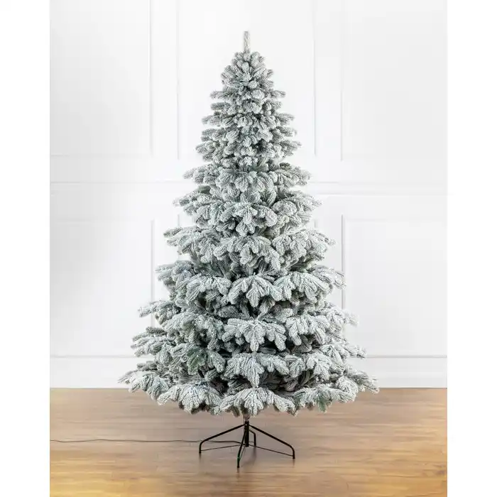 Новогодняя елка, GLOBAL CHRISTMAS, Заснеженная, Светодиодные лампы, 2.30м, ПE