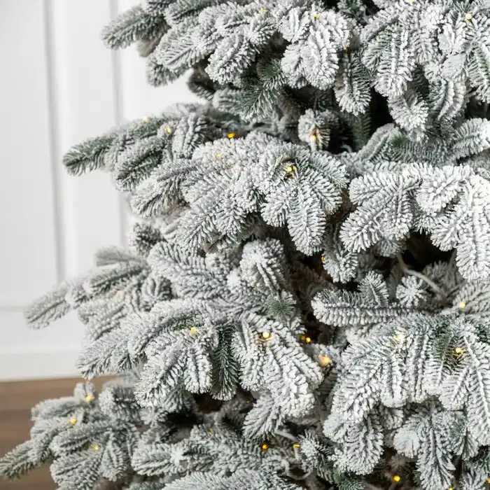 Новогодняя елка, GLOBAL CHRISTMAS, Заснеженная, Светодиодные лампы, 2.30м, ПE