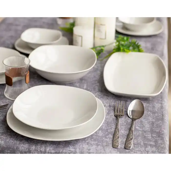 Столовый набор 18шт, BRILLIANT, Керамика, Белый, 26.5 cm, 23cm, 20.5 cm, 30.5cm, 15.5cm, 26cm
