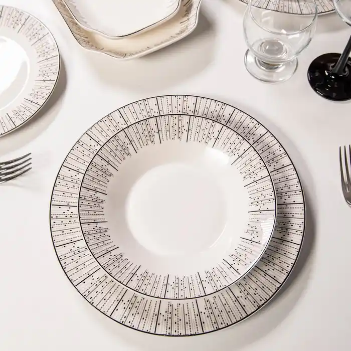 Тарелка, BRILLIANT, Глубокая, Керамика, 20cm