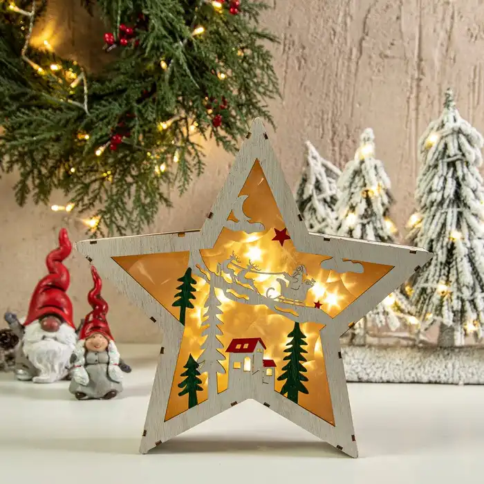 Купить  Рождественские фигурки - Новогоднее украшение, GLOBAL CHRISTMAS, Звезд..