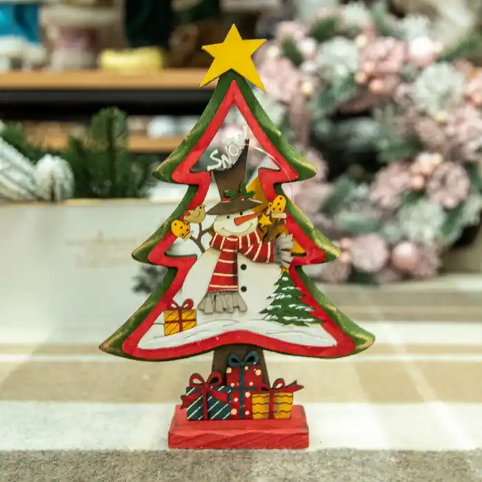 Украшение для стола, GLOBAL CHRISTMAS, Елка, 23см, 16см, Дерево