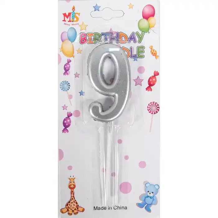 Cumpara  Lumânări pentru prăjituri - Свеча 7см, Cеребристый, Металлический, Парафи..