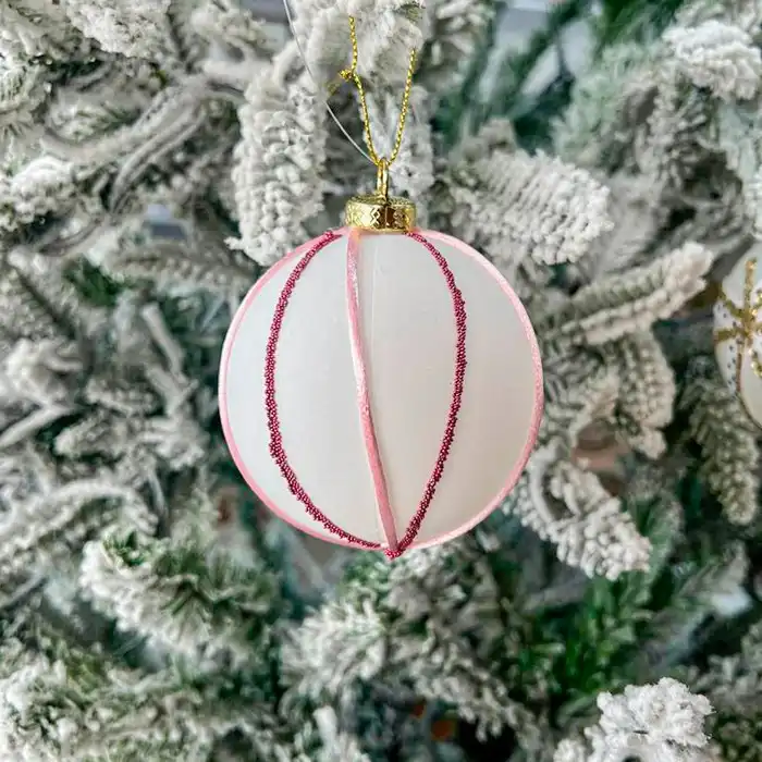 Cumpara  Bile de Crăciun - Новогодний шар, GLOBAL CHRISTMAS, 8см, Белый/..