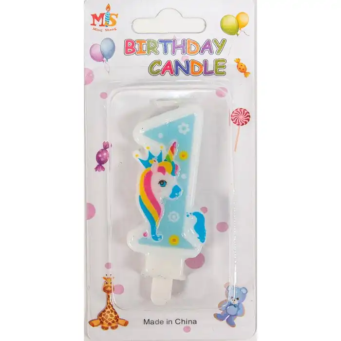 Свеча 7см, Разноцветный, Парафин