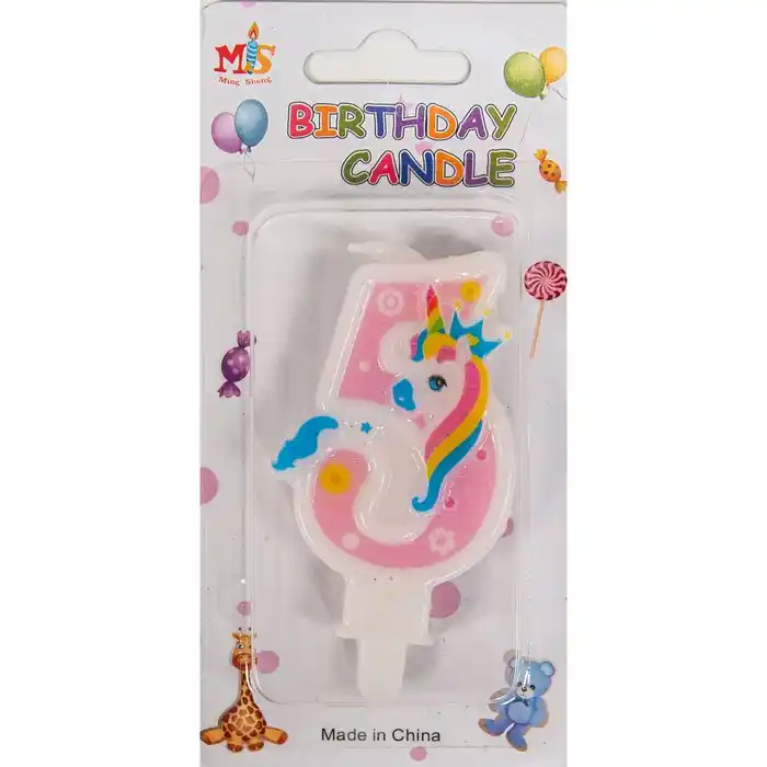 Свеча 7см, Разноцветный, Парафин