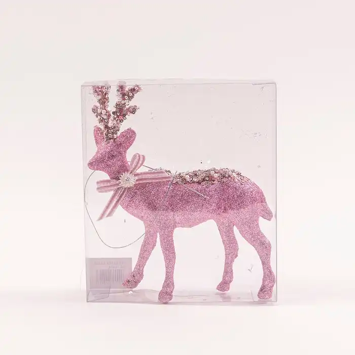 Купить  Рождественские фигурки - Чаша, GLOBAL CHRISTMAS, 19.5см, Розовый, Плас..