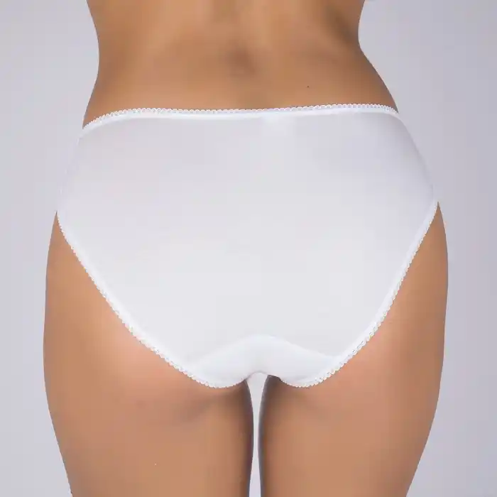 Женские трусы, VERALLY, Хлопок с добавками, Белый, M