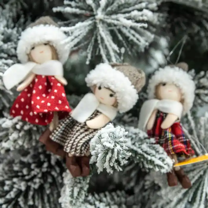 Новогоднее украшение, GLOBAL CHRISTMAS, 15.5см, Красный, Текстиль