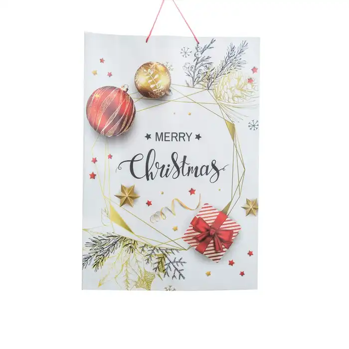 Подарочный пакет, GLOBAL CHRISTMAS, 72x50x18cm, Бумага