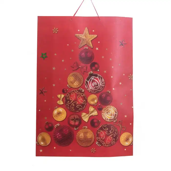 Подарочный пакет, GLOBAL CHRISTMAS, 72x50x18cm, Бумага