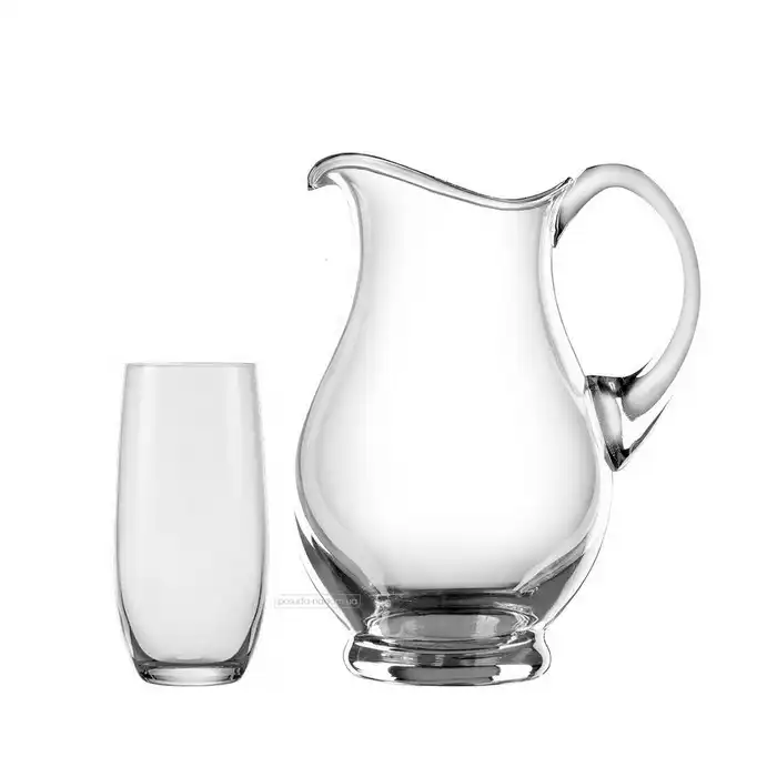 Набор кувшин с 6 стаканами, BOHEMIA, Стекло, 1.5Л, 350 мл