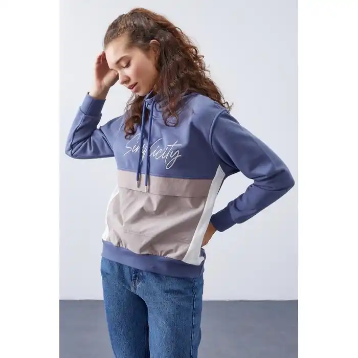 Толстовка, TOMMY LIFE, Женщин, Хлопок с добавками, Различные Цвета