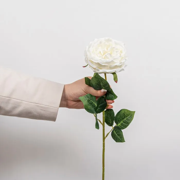 Cumpara  Plante și flori artificiale - Искусственный букет Роза, Белый, 63см..