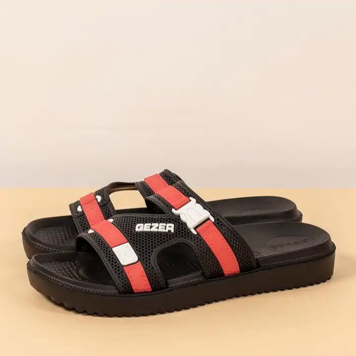 Шлепанцы мужские, GEZER, 40-44, Черный, Текстиль/Полиуретан, Подошва ЭВА