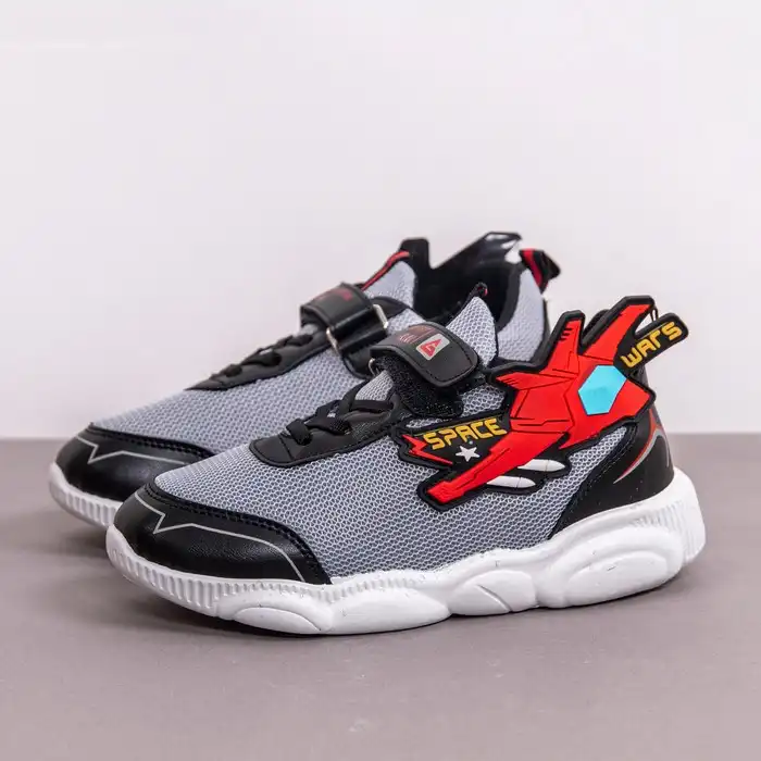 Кроссовки детские, GEZER, 30-35, Черный, Текстиль/Полиуретан, Подошва PVC