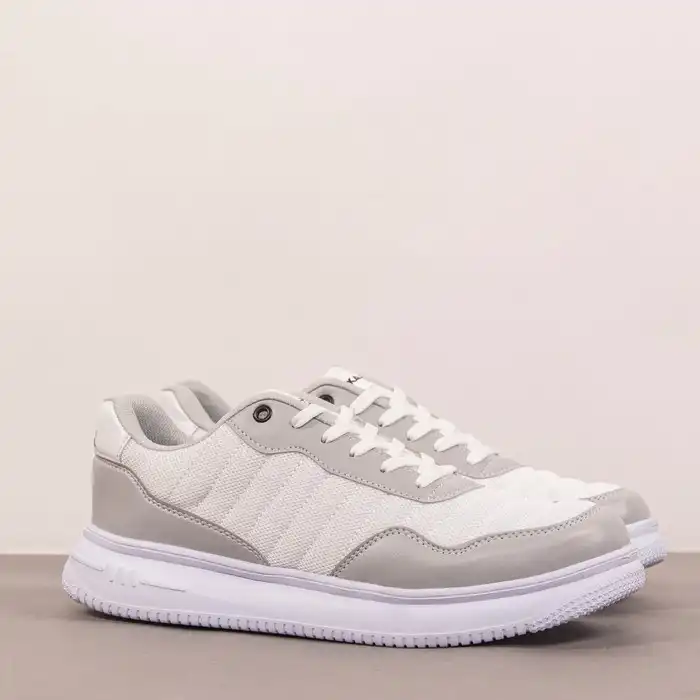 Мужские кроссовки, KAJILA, 40-44, Белый, Текстиль/Полиуретан, Подошва PVC