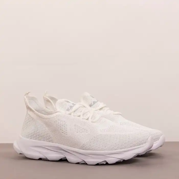 Мужские кроссовки, KAJILA, 40-44, Белый/Серебряный, Текстиль/Полиуретан, Резиновая Подошва