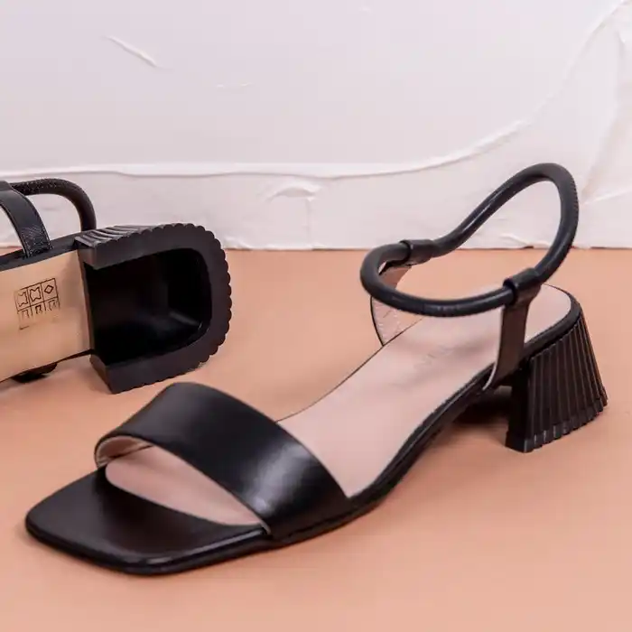 Сандалии женские, LA PINTA, 36-40, Черный, Натуральная кожа, Резиновая Подошва