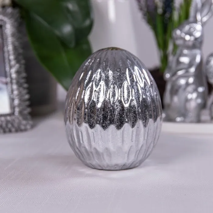 Cumpara  Figurine de Paște - Декоративная фигурка, PAULA, Яйцо, Cеребристы..