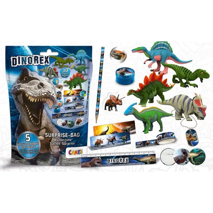 Набор для творчества mini mosaic stickers, CRAZE, SURPRISE BAG, Dino